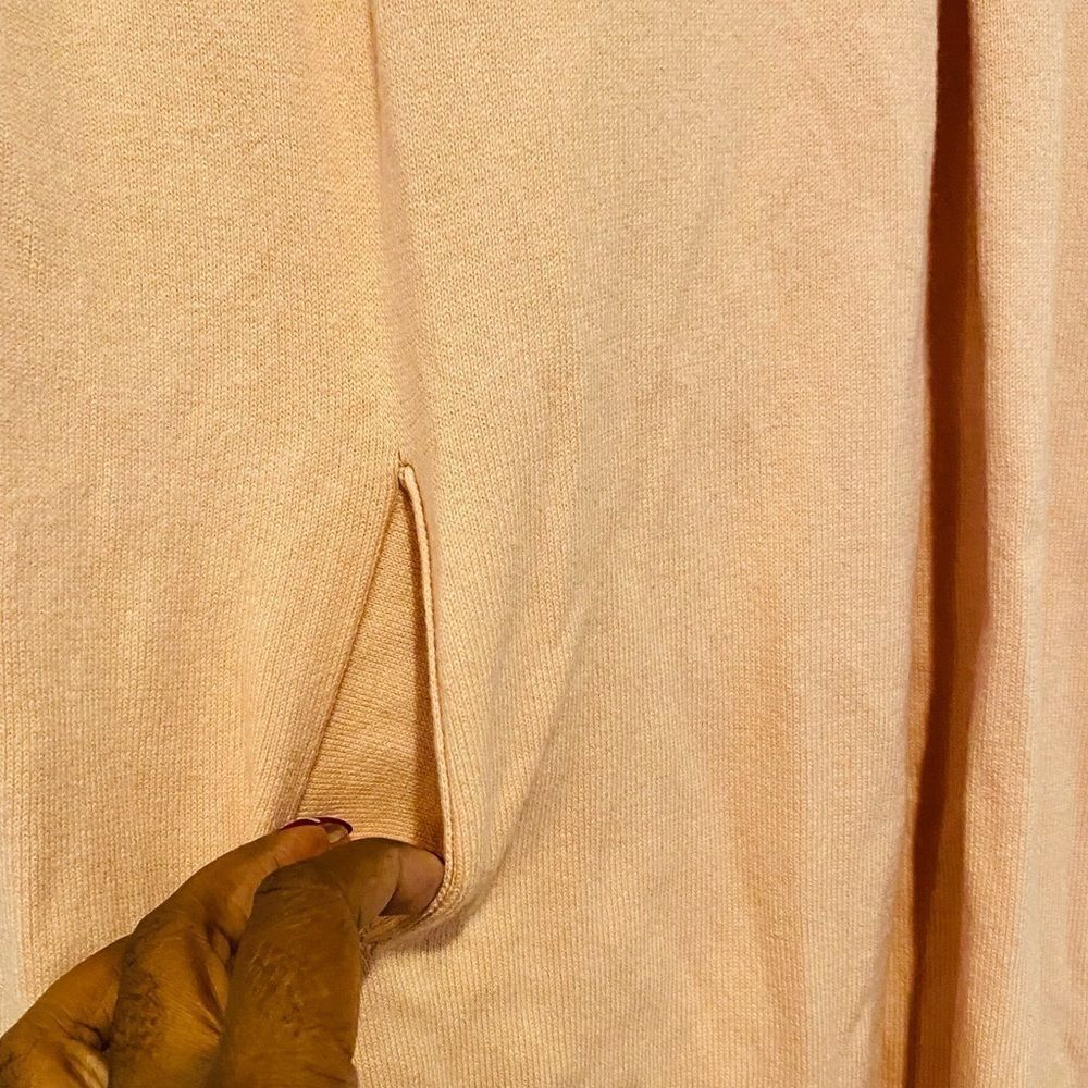 Tyler Boe Peach Cindy Inverted-Pleat A-Line Dress Size Small - Picture 3 of 6